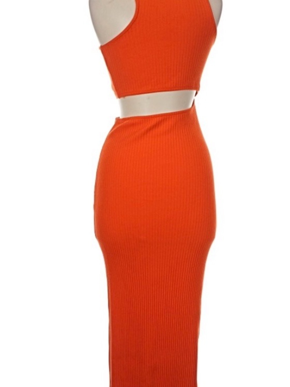 Zara Ribbed Midi Dress - Picture 2 of 7